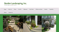 Desktop Screenshot of bordenlandscaping.com